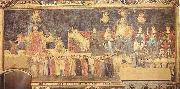 Ambrogio Lorenzetti Allegory of the Good Government oil painting